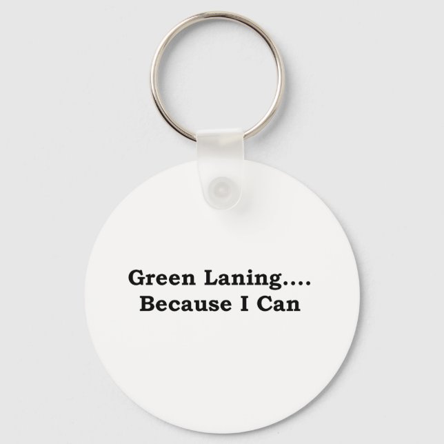 Green laning black key ring (Front)
