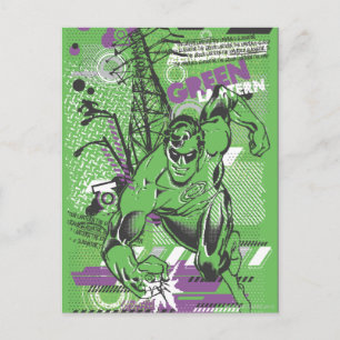 Green Lantern - Absurd Collage Poster Postcard