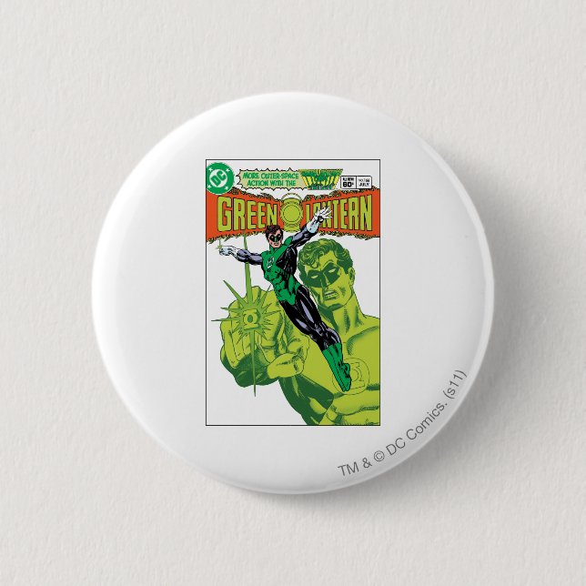 Green Lantern - Action Comic Cover 6 Cm Round Badge (Front)