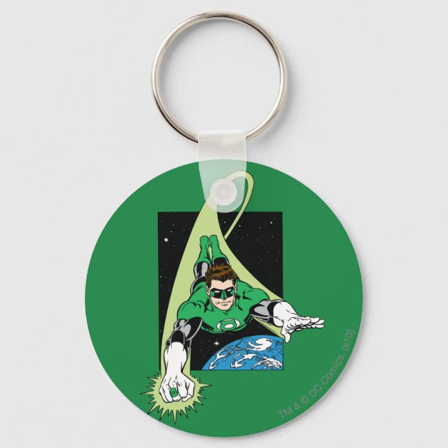 Green Lantern and Earth Key Ring (Front)