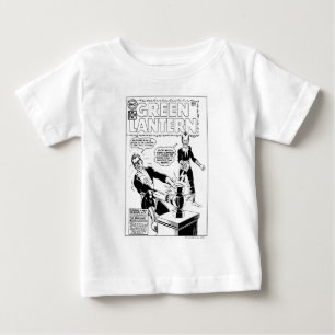 Green Lantern and Sinestro Cover, Black and White Baby T-Shirt