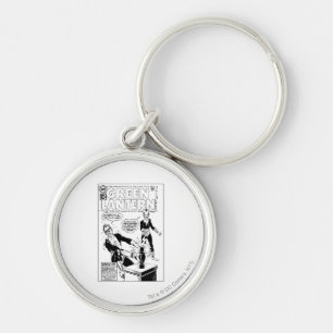 Green Lantern and Sinestro Cover, Black and White Key Ring