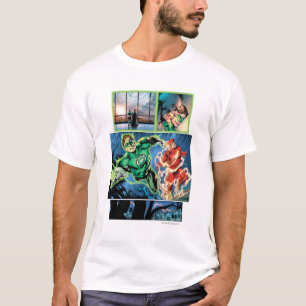 Green Lantern and The Flash Panel T-Shirt