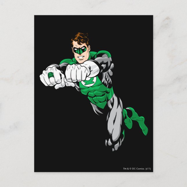 Green Lantern - Both arms forward Postcard (Front)