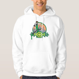 Green Lantern City Background and Logo Hoodie