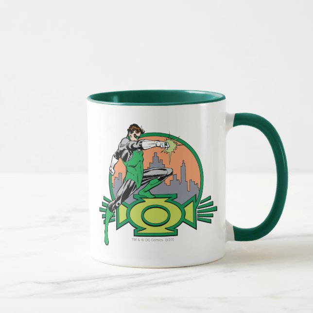 Green Lantern City Background and Logo Mug (Right)