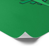 Green Lantern City Background and Logo Poster (Corner)