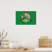 Green Lantern City Background and Logo Poster (Kitchen)