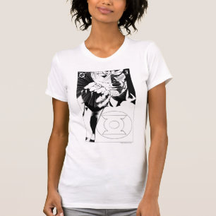 Green Lantern close up cover, Black and White T-Shirt