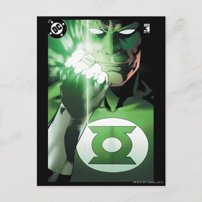 Green Lantern close up cover Postcard (Front)