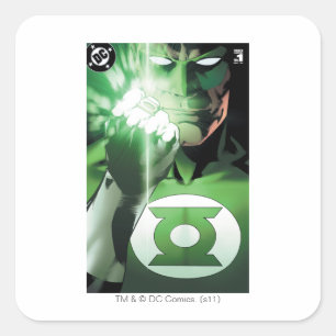 Green Lantern close up cover Square Sticker