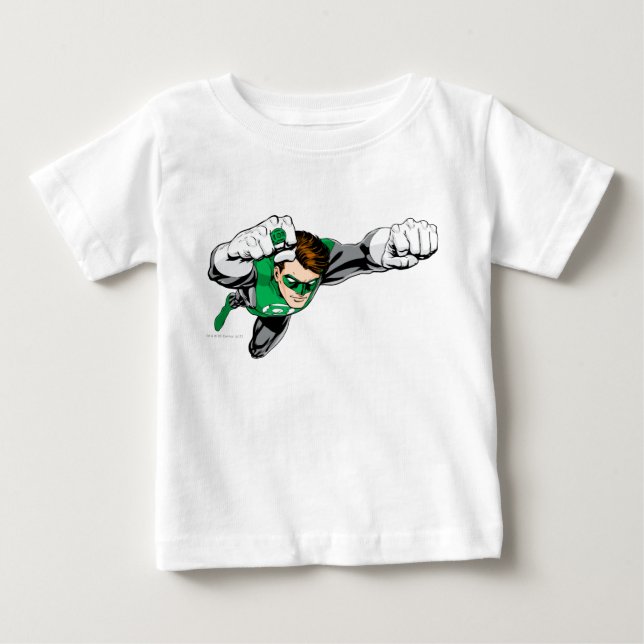 Green Lantern - Comic, Flying Right Baby T-Shirt (Front)