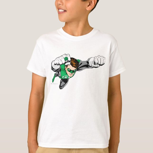 Green Lantern - Comic, Flying Right T-Shirt (Front)