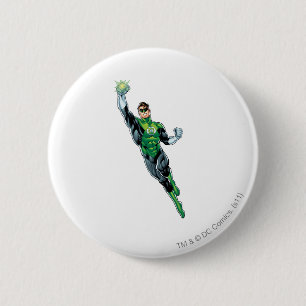 Green Lantern - Comic, Flying Up 6 Cm Round Badge
