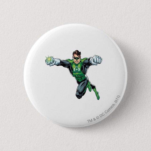 Green Lantern - Comic,  Looking Forward 6 Cm Round Badge (Front)