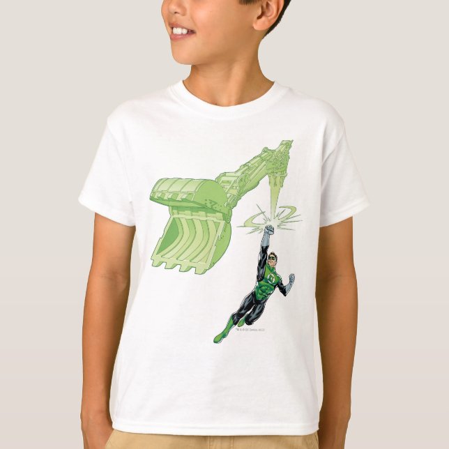 Green Lantern - Comic, with machine T-Shirt (Front)