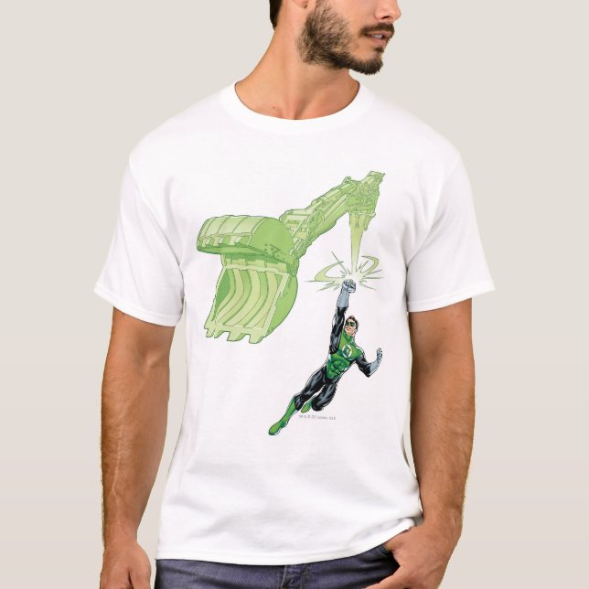 Green Lantern - Comic, with machine T-Shirt (Front)