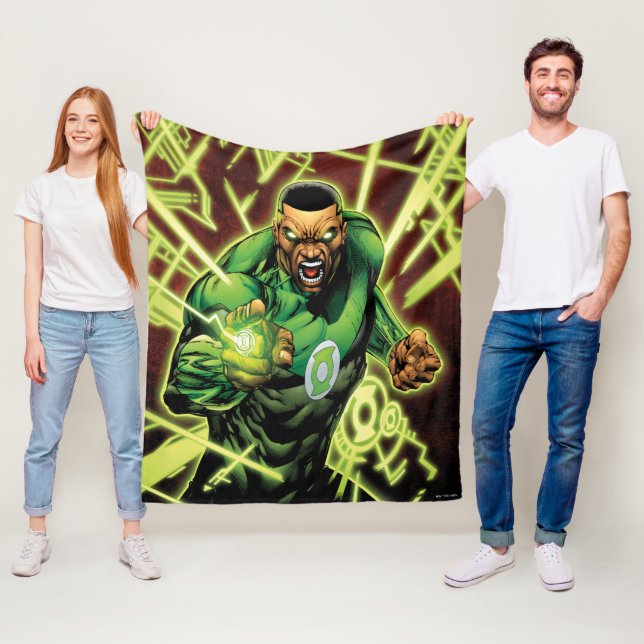 Green Lantern Corps #61 Comic Cover War of GL Fleece Blanket (In Situ)