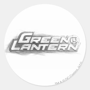 Green Lantern Drawing Classic Round Sticker