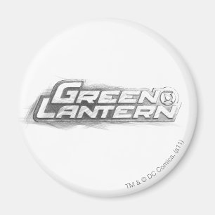 Green Lantern Drawing Magnet
