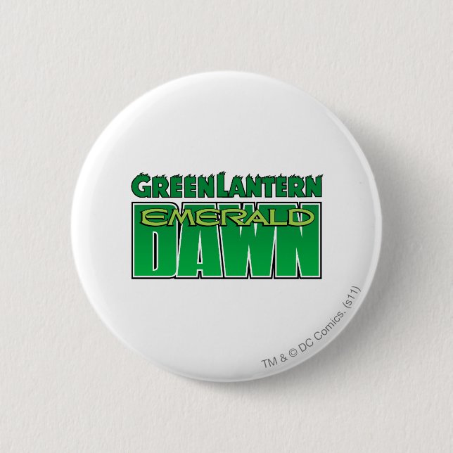 Green Lantern - Emerald Dawn Logo 6 Cm Round Badge (Front)