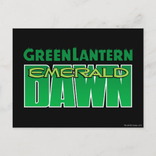 Green Lantern - Emerald Dawn Logo Postcard