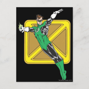 Green Lantern Extends Arms Postcard