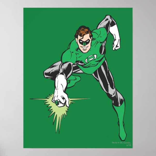 Green Lantern Fight Poster (Front)