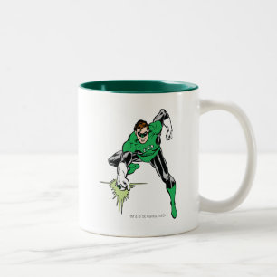 Green Lantern Fight Two-Tone Coffee Mug