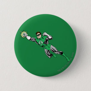 Green Lantern Fly Left 2 6 Cm Round Badge