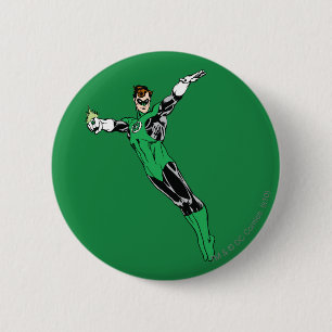 Green Lantern Fly Up 6 Cm Round Badge