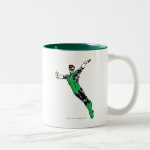 Green Lantern Fly Up Two-Tone Coffee Mug
