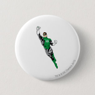 Green Lantern - Flying Up 6 Cm Round Badge