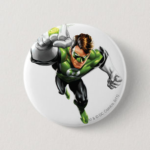 Green Lantern - Fully Rendered, Arm Raise 6 Cm Round Badge