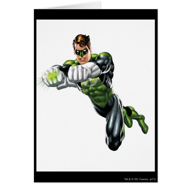 Green Lantern - Fully Rendered,  Both arms forward (Front)