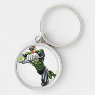 Green Lantern - Fully Rendered, Both arms forward Key Ring