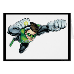 Green Lantern - Fully Rendered, Flying Right