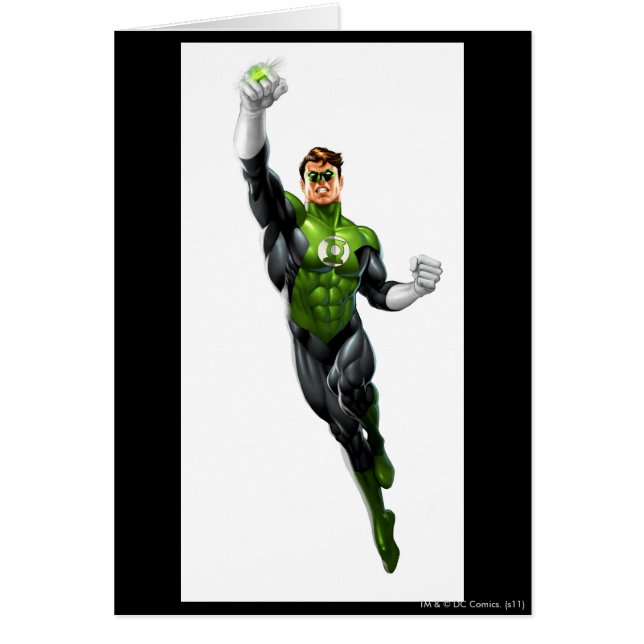 Green Lantern - Fully Rendered,  Flying Up (Front)