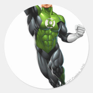 Green Lantern - Fully Rendered,  Flying Up Classic Round Sticker