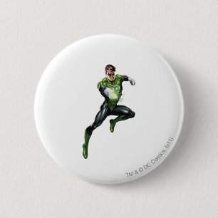 Green Lantern - Fully Rendered, Jumping 6 Cm Round Badge