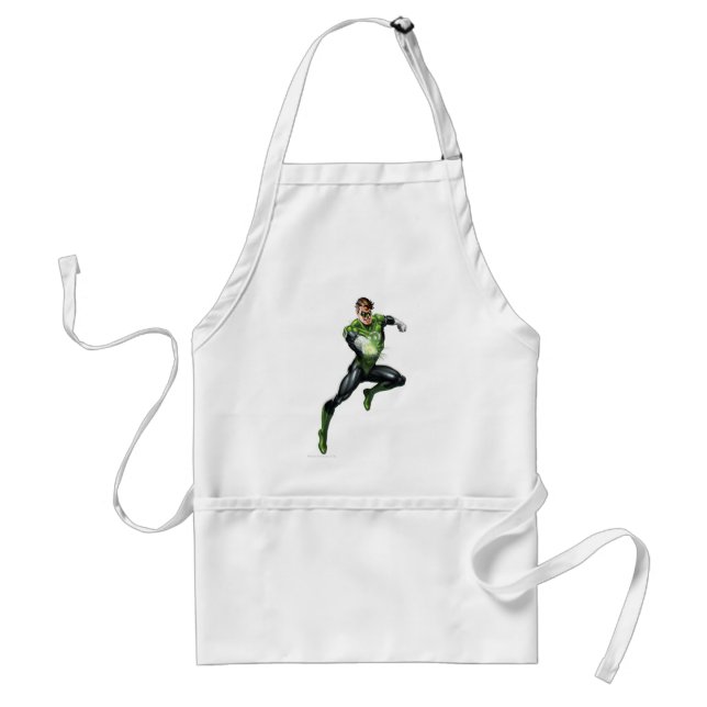Green Lantern - Fully Rendered,  Jumping Standard Apron (Front)