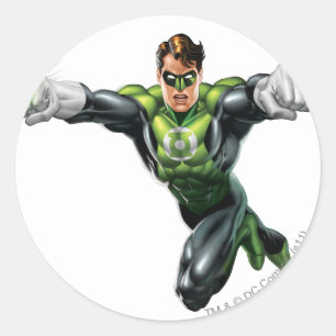 Green Lantern - Fully Rendered,  Looking Forward Classic Round Sticker