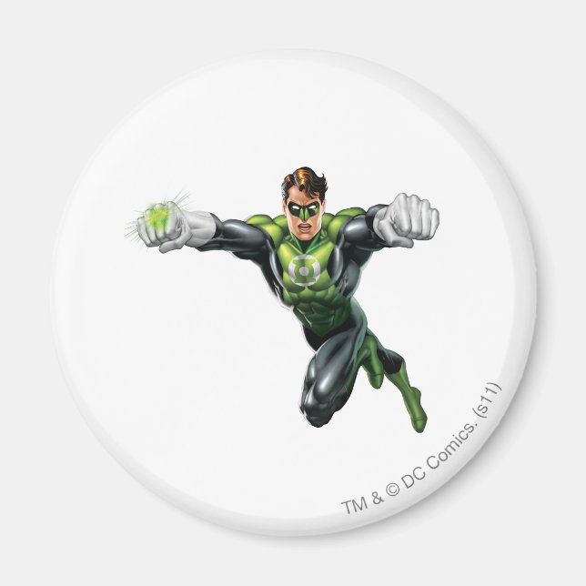 Green Lantern - Fully Rendered,  Looking Forward Magnet (Front)