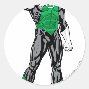 Green Lantern - Fully Rendered,  Standing Classic Round Sticker
