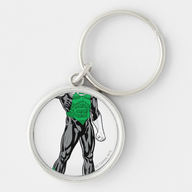Green Lantern - Fully Rendered,  Standing Key Ring (Front)