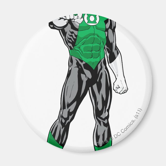 Green Lantern - Fully Rendered,  Standing Magnet (Front)