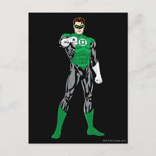 Green Lantern - Fully Rendered,  Standing Postcard (Front)