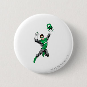 Green Lantern - Fully Rendered, with lantern 6 Cm Round Badge