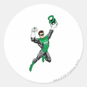 Green Lantern - Fully Rendered,  with lantern Classic Round Sticker