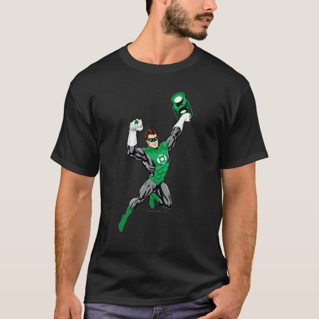 Green Lantern - Fully Rendered,  with lantern T-Shirt (Front)